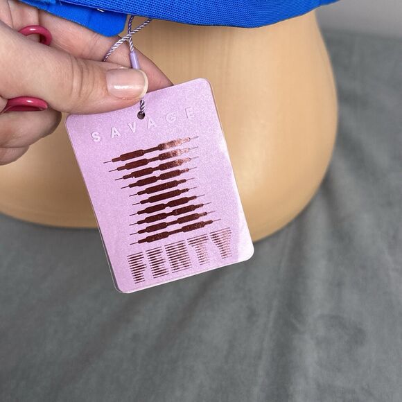 New Savage X Fenty Unlined Leopard Lace Bra Size 42C Blue Underwire Sexy NWT - Picture 5 of 8